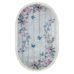 پادری بیضی ریشه دارطرح آشپزخانه سایز 80*50 کد 005