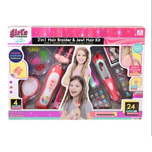 ست بافت مو و تزیین موی دخترانه مدل 2in1